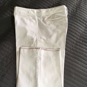 Banana Republic White Denim Trousers